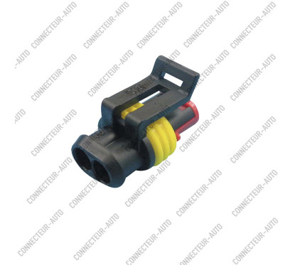 CONNECTEUR TYPE 282080-1 FEMELLE ETANCHE 2 VOIES