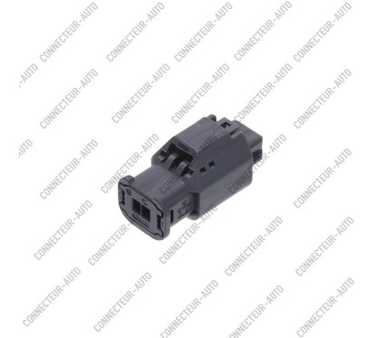 CONNECTEUR ETANCHE NOIR AMP 2 VOIE TE JOINT VERT