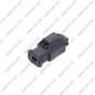CONNECTEUR ETANCHE NOIR AMP 2 VOIE TE JOINT VERT