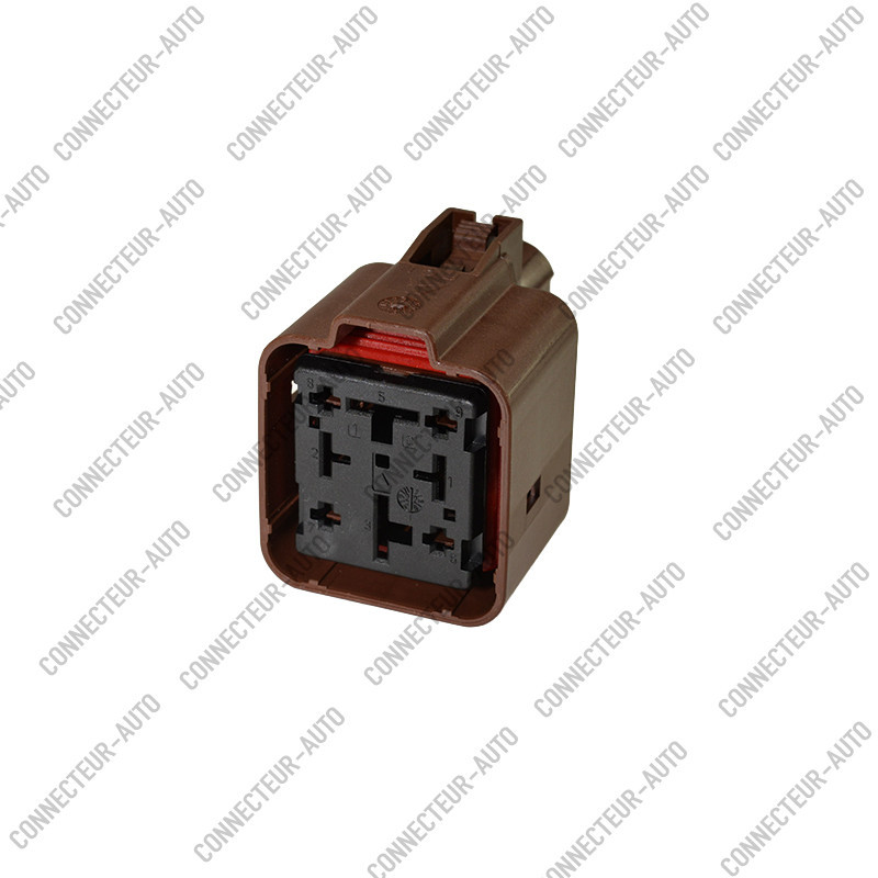CONNECTEUR TYPE SUPPORT RELAIS MARRON 4 VOIES