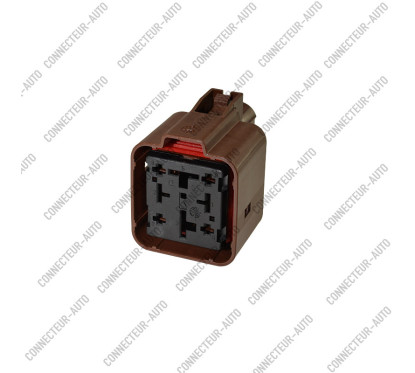CONNECTEUR TYPE SUPPORT RELAIS MARRON 4 VOIES