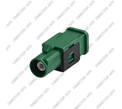 CONNECTEUR FAKRA MALE VERT - E - RG-174 / RG-316 - A SERTIR