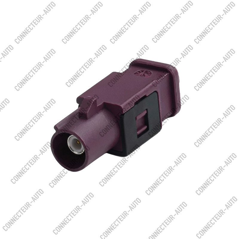 CONNECTEUR FAKRA MALE BORDEAUX - D - RG-174 / RG-316 - A SERTIR
