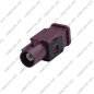 CONNECTEUR FAKRA MALE BORDEAUX - D - RG-174 / RG-316 - A SERTIR