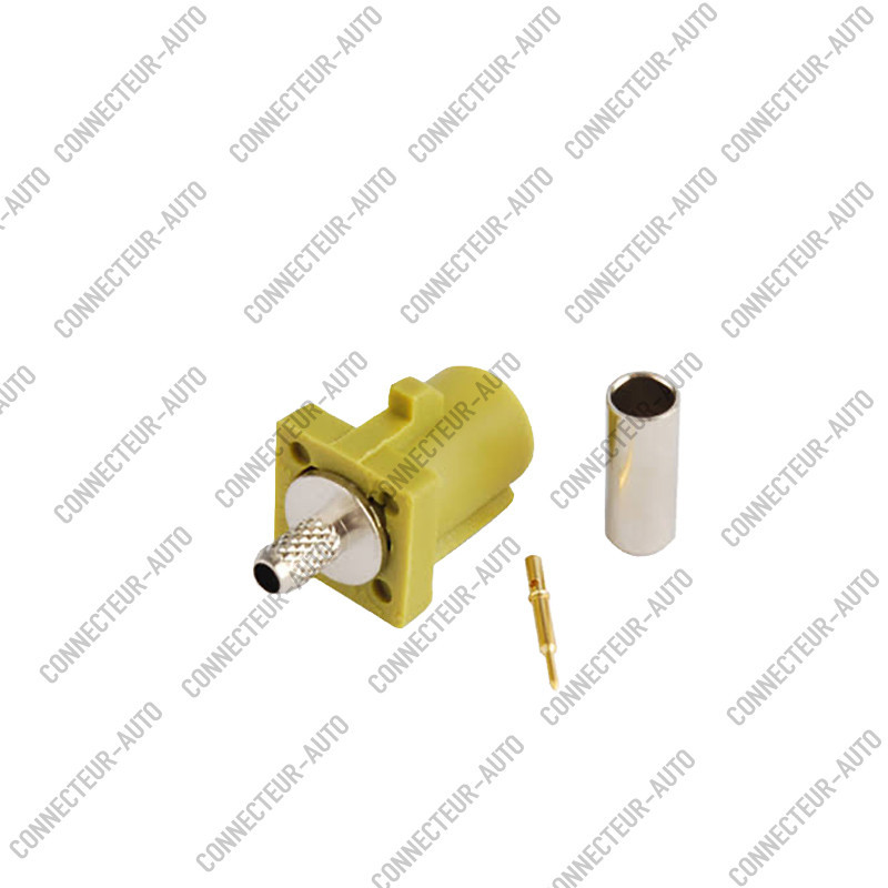 CONNECTEUR FAKRA MALE CURRY - K - RG-174 / RG-316 - A SERTIR