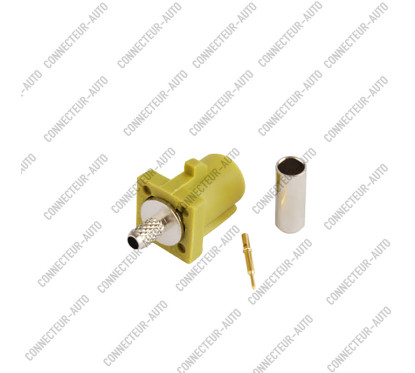 CONNECTEUR FAKRA MALE CURRY - K - RG-174 / RG-316 - A SERTIR