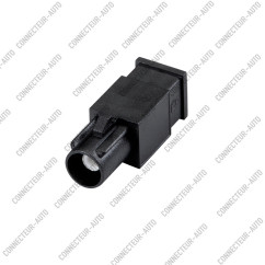 CONNECTEUR FAKRA MALE NOIR - A - RG-174 / RG-316 - A SERTIR