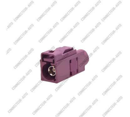 CONNECTEUR FAKRA FEMELLE BORDEAUX - D - RG-174 / RG-316 - A SERTIR