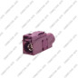 CONNECTEUR FAKRA FEMELLE BORDEAUX - D - RG-174 / RG-316 - A SERTIR