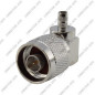 CONNECTEUR D'ANTENNE N MALE 90° - RG58 - A SOUDER