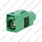 CONNECTEUR FAKRA FEMELLE VERT - E - RG-174 / RG-316 - A SERTIR
