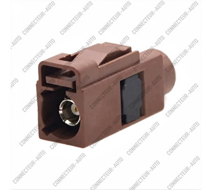 CONNECTEUR FAKRA FEMELLE MARRON - F - RG-174 / RG-316 - A SERTIR