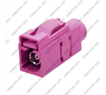 CONNECTEUR FAKRA FEMELLE VIOLET - H - RG-174 / RG-316 - A SERTIR