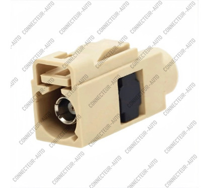 CONNECTEUR FAKRA FEMELLE BEIGE - I - RG-174 / RG-316 - A SERTIR