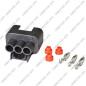 CONNECTEUR ETANCHE 3 VOIES COSSES 6.3 CENTRE BLANC
