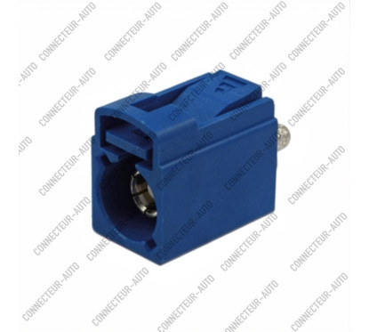 CONNECTEUR D'ANTENNE FAKRA FEMELLE 90° BLEU - C - RG174 / RG316