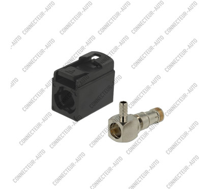 CONNECTEUR FAKRA ETANCHE NOIR COUDÉ RG 174