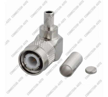 CONNECTEUR TNC MALE 90° - RG58/223 - A SERTIR