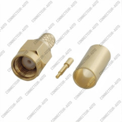CONNECTEUR SMA MALE - RG58/223 - A SERTIR
