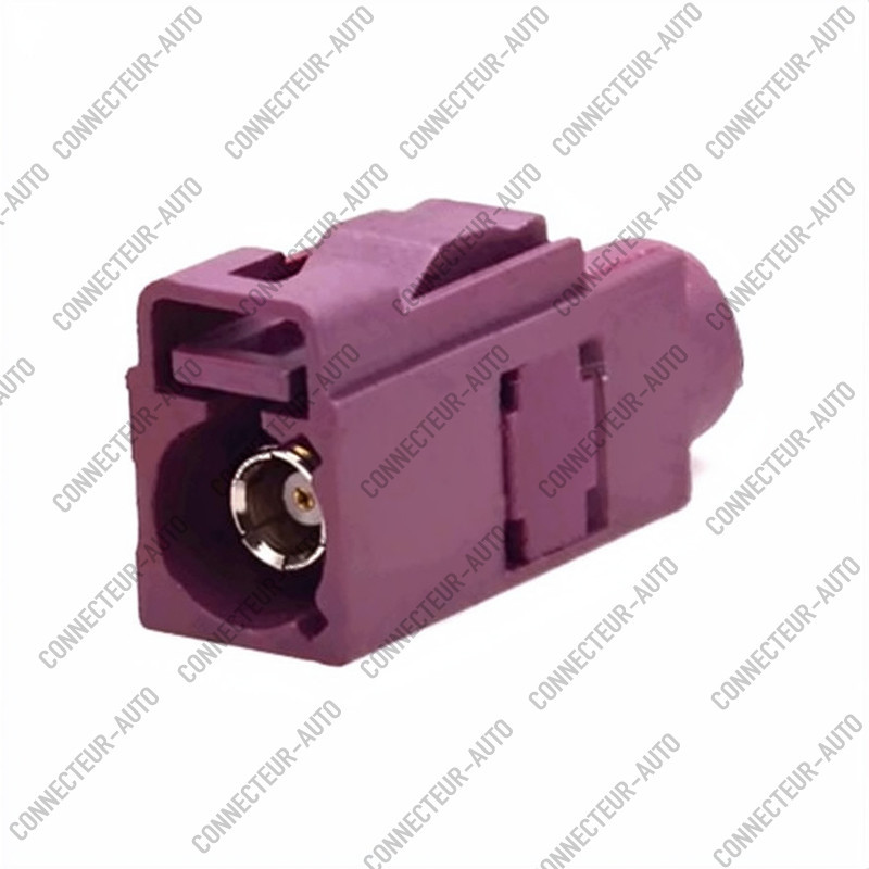 CONNECTEUR FAKRA FEMELLE BORDEAUX - D - RG58 / RG223 - A SERTIR