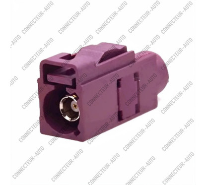 CONNECTEUR FAKRA FEMELLE BORDEAUX - D - RG58 / RG223 - A SERTIR