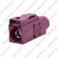 CONNECTEUR FAKRA FEMELLE BORDEAUX - D - RG58 / RG223 - A SERTIR