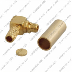 CONNECTEUR MMCX MALE 90° - RG174/316 - A SERTIR