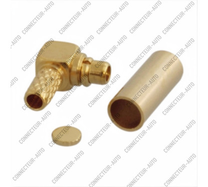 CONNECTEUR MMCX MALE 90° - RG174/316 - A SERTIR