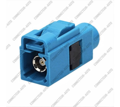 CONNECTEUR FAKRA FEMELLE VERT D'EAU - Z - RG-58 / RG-223 - A SERTIR