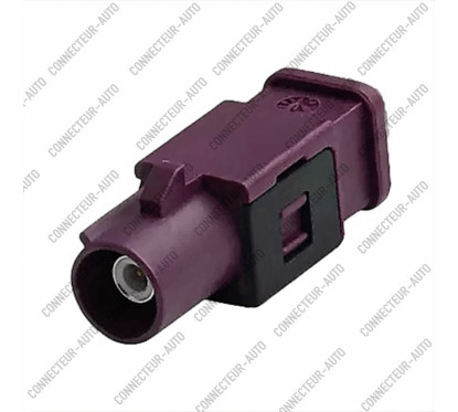 CONNECTEUR FAKRA MALE BORDEAUX - D - RG-58 / RG-223 - A SERTIR
