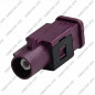 CONNECTEUR FAKRA MALE BORDEAUX - D - RG-58 / RG-223 - A SERTIR