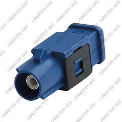 CONNECTEUR FAKRA MALE BLEU - C - RG-58 / RG-213 - A SERTIR