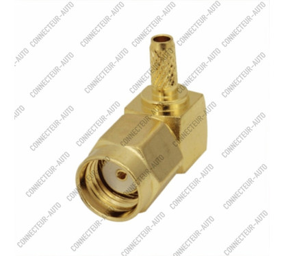 CONNECTEUR SMA MALE 90° RP - RG174/316 - A SOUDER