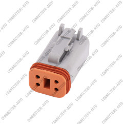 CONNECTEUR FEMELLE 4 VOIES GRIS DEUTSCH