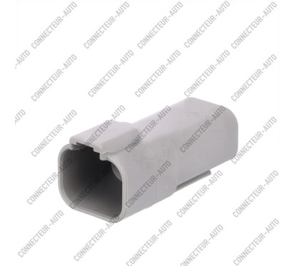 CONNECTEUR MALE 4 VOIES GRIS DEUTSCH