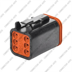 CONNECTEUR FEMELLE 6 VOIES NOIR DEUTSCH