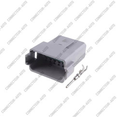CONNECTEUR FEMELLE ÉTANCHE À 12 VOIES / 12 BROCHES (TYPE DEUTSCH DT)