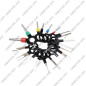 KIT DE 18 CLÉS POUR EXTRACTION DE CONTACTS COSSES SUR CONNECTEUR
