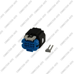 CONNECTEUR ECU 12 VOIES NOIR ÉTANCHE SÉCURITÉ BLEU