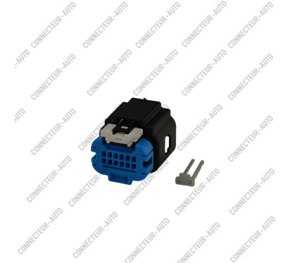 CONNECTEUR ECU 12 VOIES NOIR ÉTANCHE SÉCURITÉ BLEU