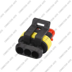 CONNECTEUR ÉLECTRIQUE ÉTANCHE 3 VOIES MÂLE/FEMELLE POUR AUTOMOBILE, MOTO ET BATEAU (SUPERSEAL)