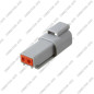 CONNECTEUR GRIS ÉTANCHE 2 VOIES