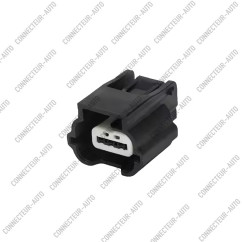 CONNECTEUR AUTOMOBILE  3 BROCHES – PRISE ÉLECTRIQUE FEMELLE 3 VOIES