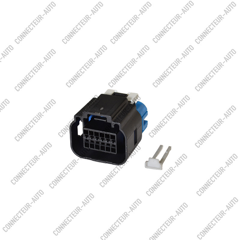 CONNECTEUR ECU 12 VOIES NOIR ÉTANCHE SÉCURITÉ BLEU