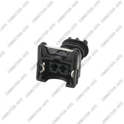 CONNECTEUR AUTOMOBILE 2 BROCHES TYPE BOSCH EV1 – PRISE FEMELLE POUR INJECTEUR
