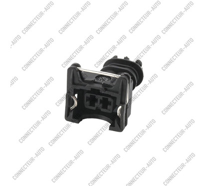 CONNECTEUR AUTOMOBILE 2 BROCHES TYPE BOSCH EV1 – PRISE FEMELLE POUR INJECTEUR