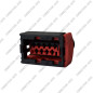 CONNECTEUR AUTOMOBILE 9 BROCHES – PRISE FEMELLE 9 VOIES AVEC VERROUILLAGE SECONDAIRE ROUGE