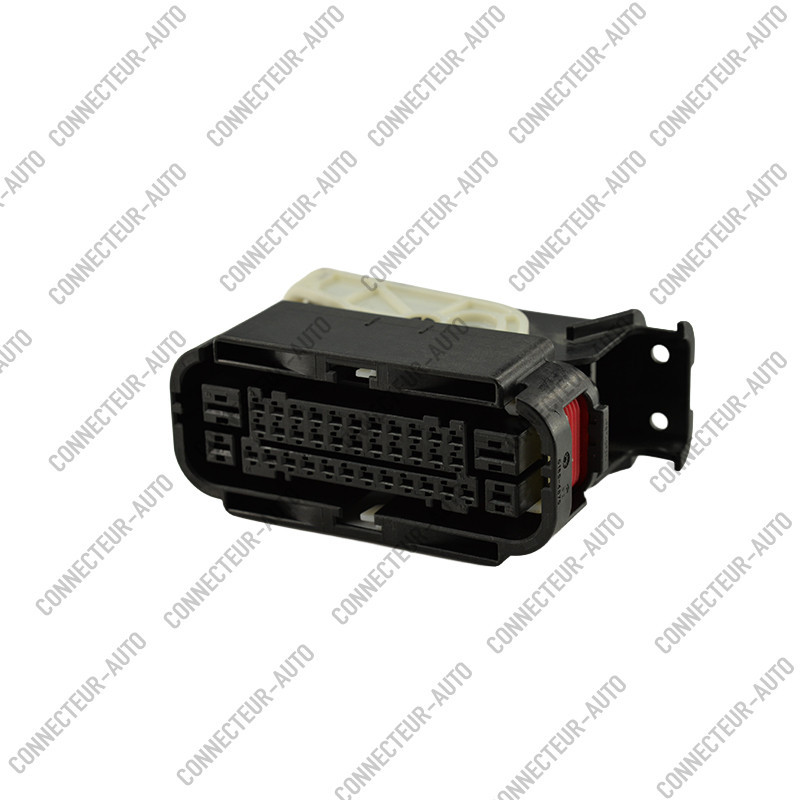CONNECTEUR ETANCHE NOIR 38 VOIES ETANCHES SECUR. BLANCHE ISOLANT ROUGE