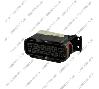 CONNECTEUR ETANCHE NOIR 38 VOIES ETANCHES SECUR. BLANCHE ISOLANT ROUGE