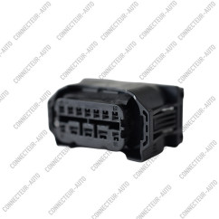 CONNECTEUR AUTOMOBILE ÉTANCHE 12 VOIES – BOÎTIER 12 CONTACTS AVEC JOINT BLANC